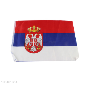 Wholesale Mini National Flags Fashion Polyester Pongee Hand Flag