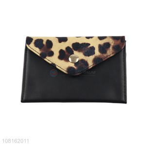 Factory price black creative coin purse ladies wallet