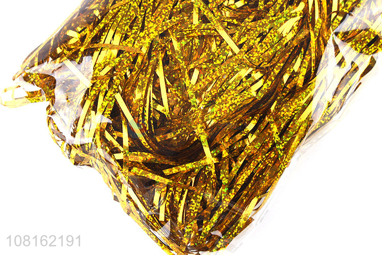 Yiwu market holiday party pvc shred for gift box decoration