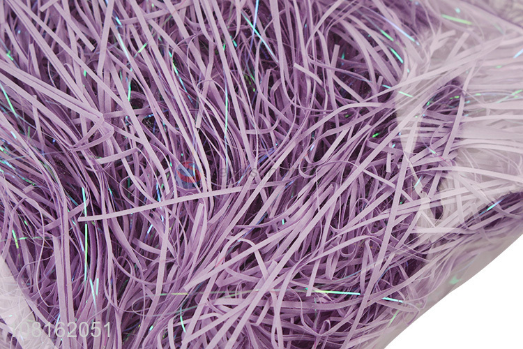 Popular products purple raffia shredded paper for box decoration