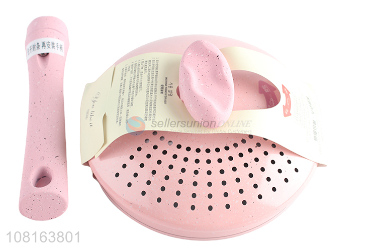 Best selling pink soup pots with lid for cookware