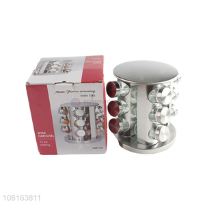 Top quality household stainless steel spice rack with condiment bottle