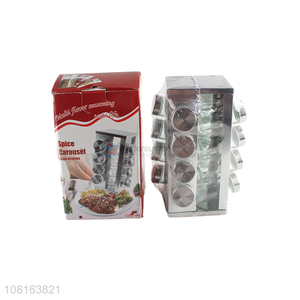 Wholesale from china kitchen spice rack with glass jar