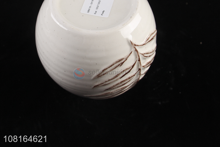 Best Sale Ceramic Flower Vase Cheap Vases For Desk Decoration