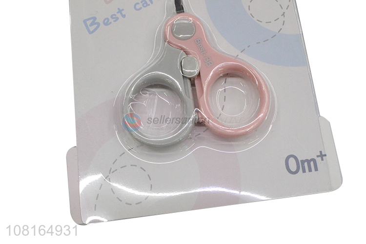 Factory direct sale baby safety nail scissors wholesale