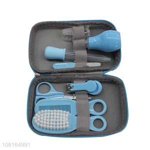 Hot selling blue portable <em>baby</em> <em>care</em> kit grooming kit