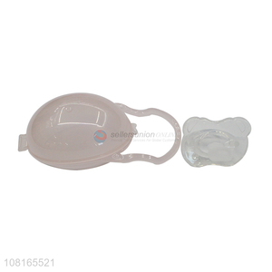 Online wholesale silicone portable baby feeding pacifier