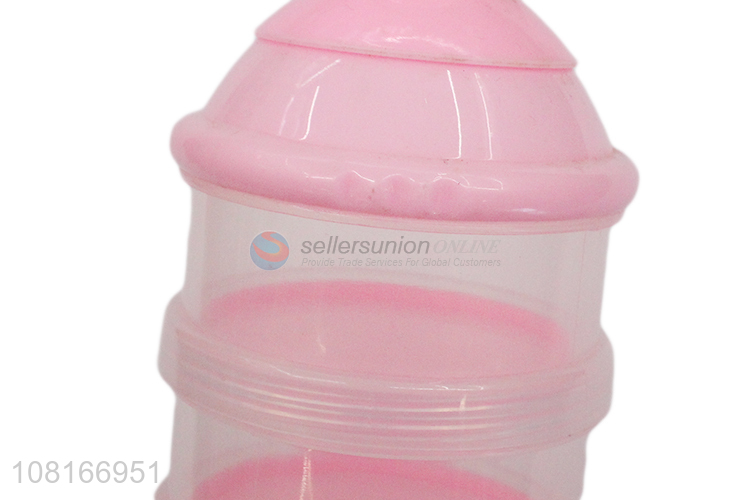 High quality pink multi-layer milk powder container