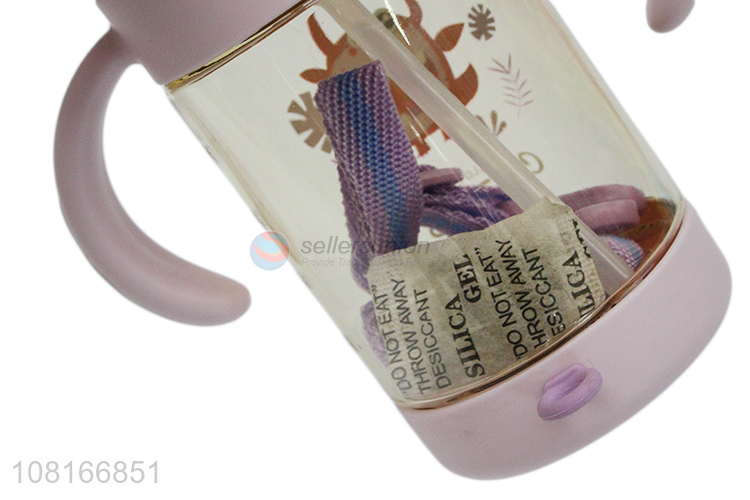 Good sale cartoon portable water cup children straw cup
