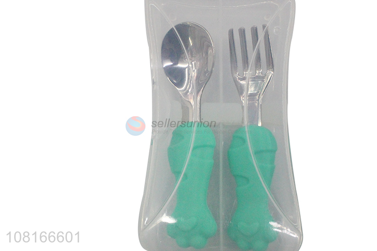 Online wholesale simple baby spoon stainless steel tableware