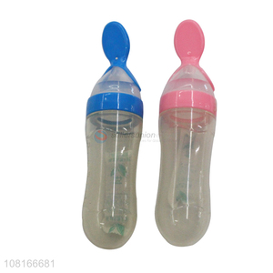 Manufacturer price food-grade baby silicone feeding spoon