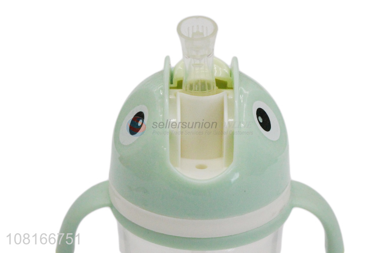 Yiwu direct sale cartoon animal straw cup for children