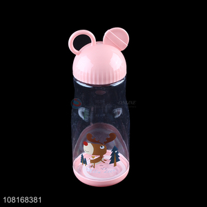 Good Sale Cartoon Pattern Plastic Water Bottle For Children