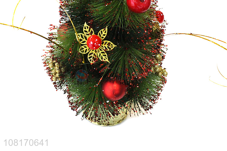 Low price mini Christmas tree for windowsill tabletop decoration