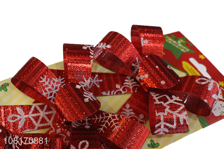 Hot sale pvc Christmas wreath bows for front door decoration