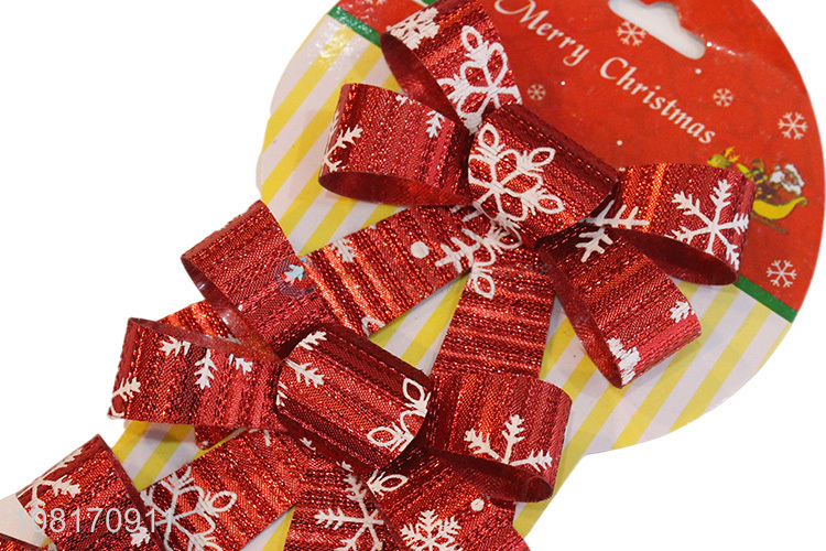 Recent design pvc Christmas bows Christmas tree decorations