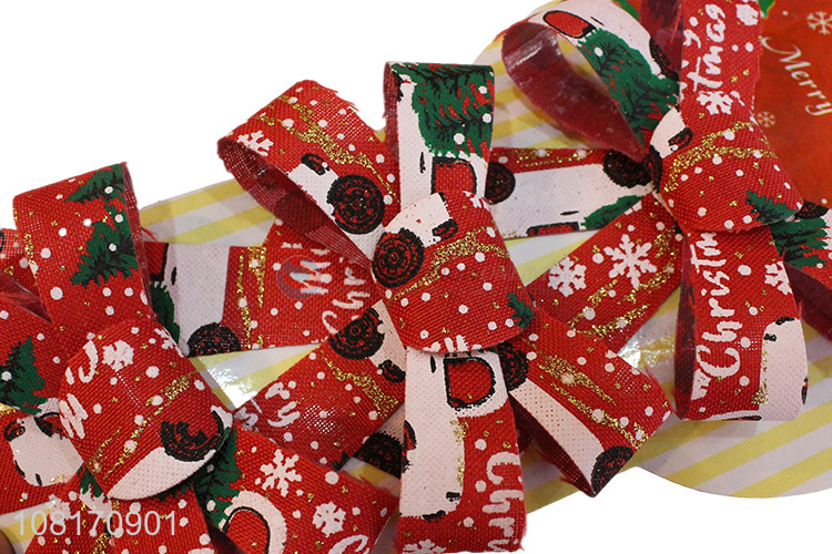 Hot selling Christmas party decoration Christmas wreath bows