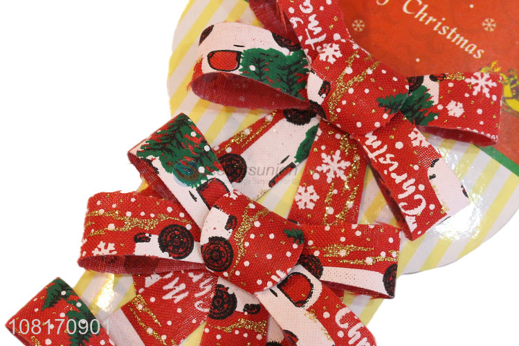 Hot selling Christmas party decoration Christmas wreath bows