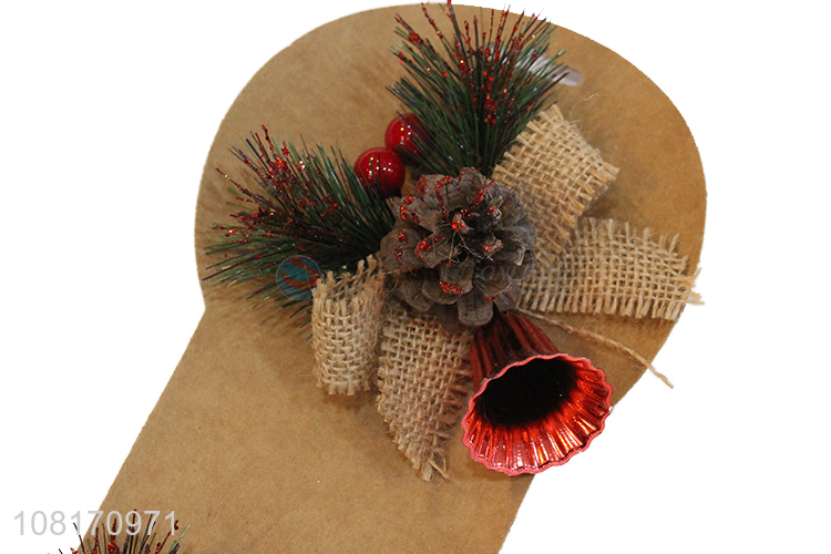 Good quality Christmas pinecone bows for wreath garland decor