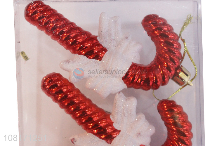 Low price plastic Christmas candy cane Christmas tree decorations