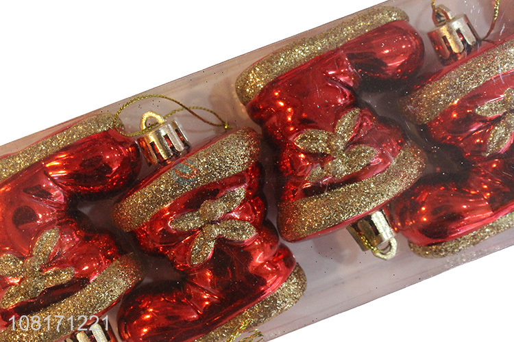 Hot sale Christmas tree hanging decoration plastic Christmas boots