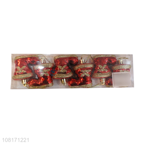 Hot sale Christmas tree hanging decoration plastic Christmas boots
