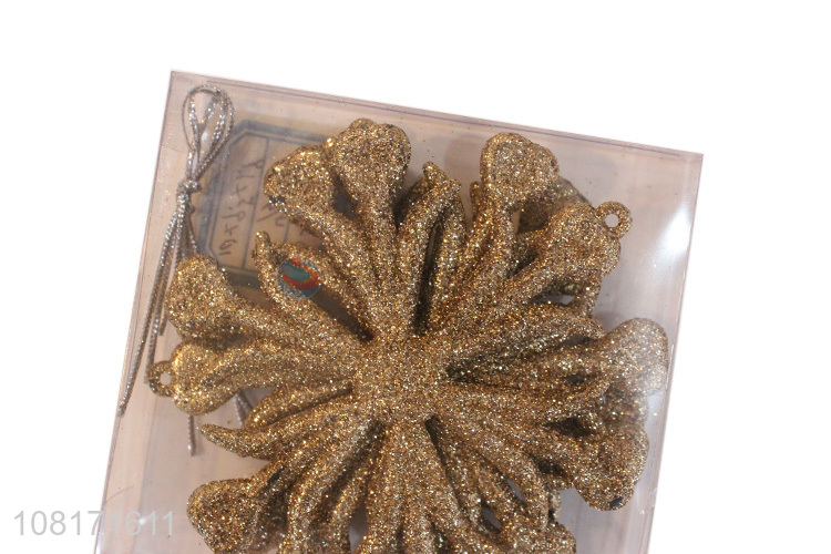 Wholesale plastic Christmas snowflake hanging decoration for party