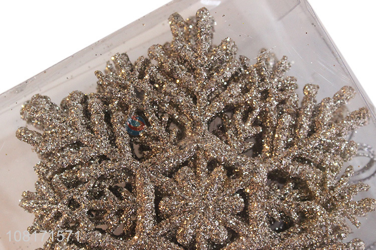 New arrival Christmas snowflake hanging ornaments for tree decor