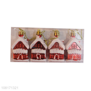 New arrival indoor Chrismas tree decor plastic Christmas snowhouse