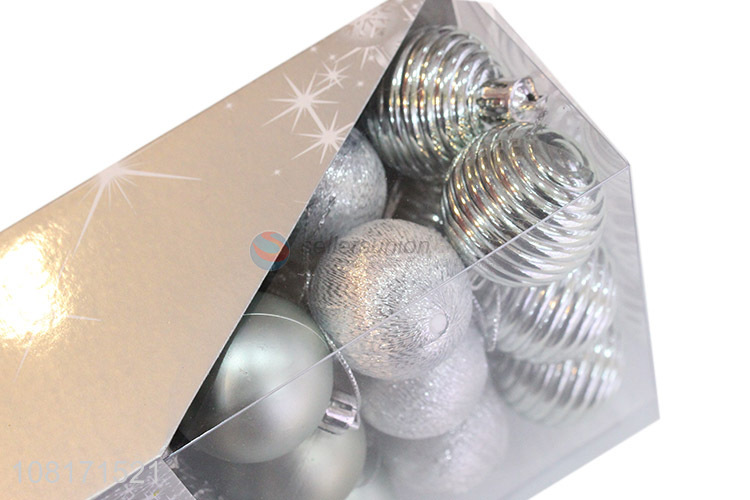 Top products Christmas tree hanging decor plastic Christmas ball set