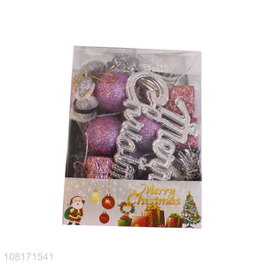 New arrival Christmas ball set Christmas tree hanging ornaments