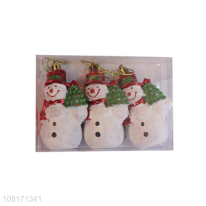 High quality Christmas snowman hanging ornaments for Christmas tree