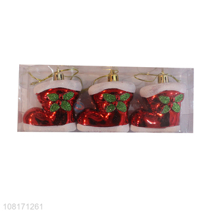 Good quality Christmas boots Christmas tree hanging ornaments