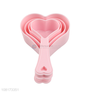 New Design 4 Pieces Heart Shape Measuring Spoon Set