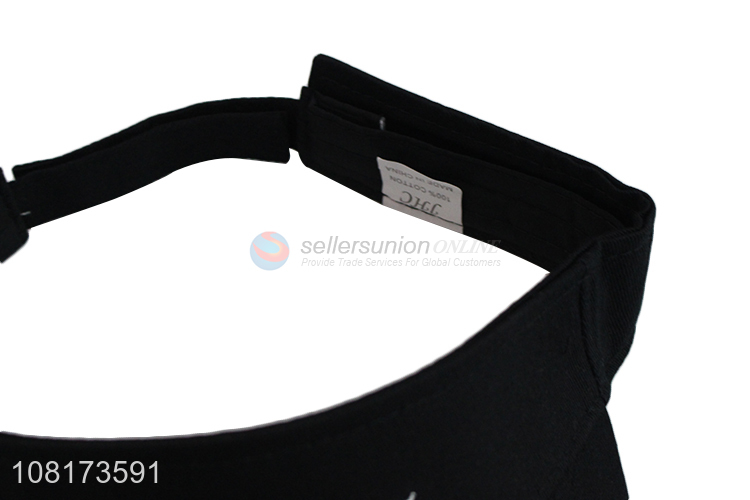 Good wholesale price simple cotton visors for universal