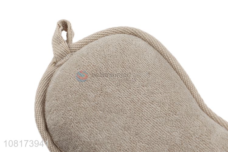 Yiwu supplier gray hangable shower sponge for bathroom