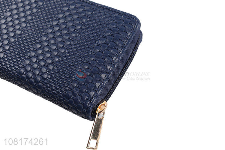 Factory wholesale blue fashion ladies purse for sale