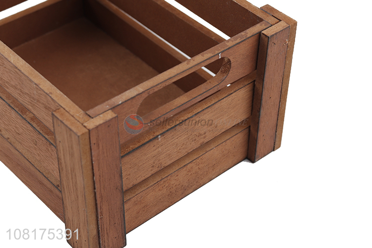 Delicate Design Wooden Decorative Storage Box Desktop Organizer