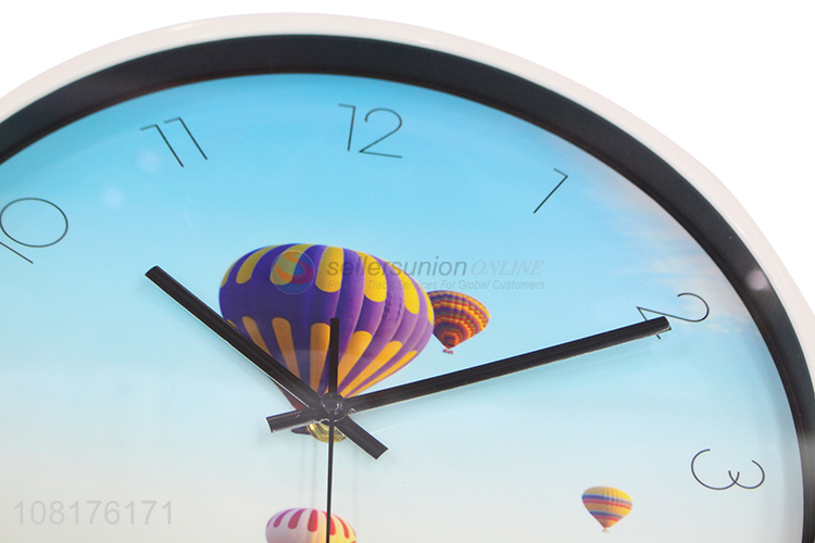 Best selling hot air balloon round wall clocks for home and office