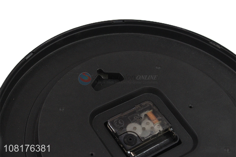 Wholesale round analog plastic wall clocks for living room decoration