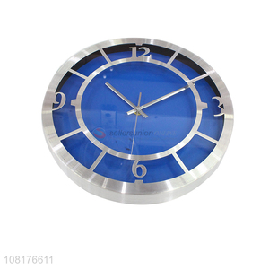 High quality round wall clock modern metal wall clock for decoration