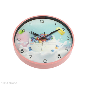 Best selling cake series round <em>wall</em> <em>clocks</em> silent quartz <em>wall</em> clock