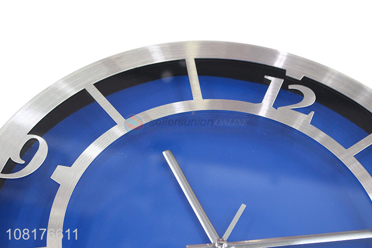 High quality round wall clock modern metal wall clock for decoration