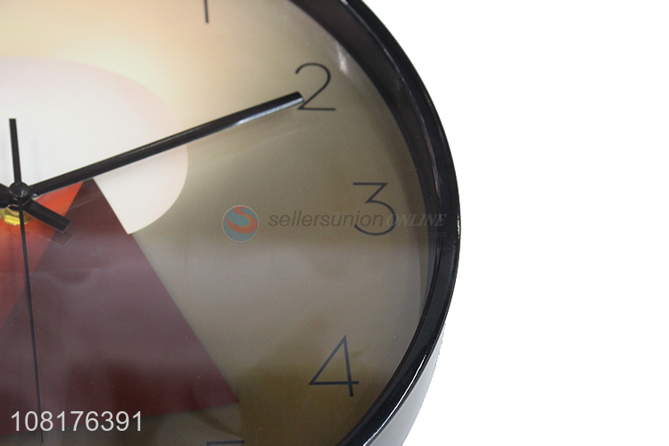 China supplier decorative silent non-ticking round plastic wall clock