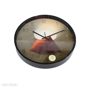 China supplier decorative silent non-ticking round plastic wall clock