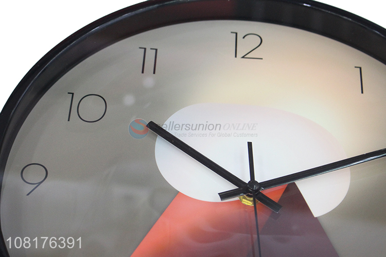 China supplier decorative silent non-ticking round plastic wall clock