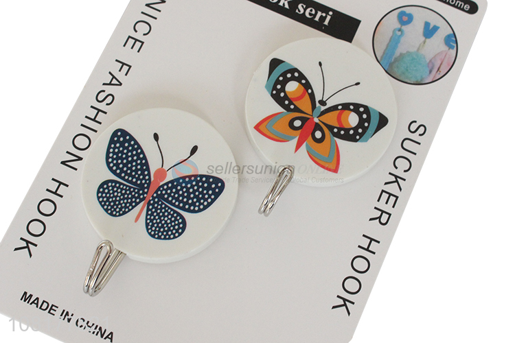 Yiwu market 2pieces household heavy duty sticky hooks sucker hook