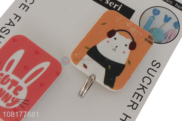 Fashion style household animal pattern sticky hooks for bathroom