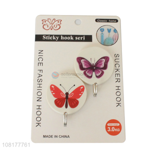 Good quality round strong self-adhesive sticky hooks for sale