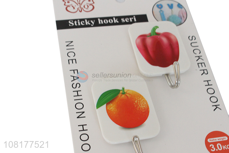 Best quality 2pieces household heavy duty sticky hooks